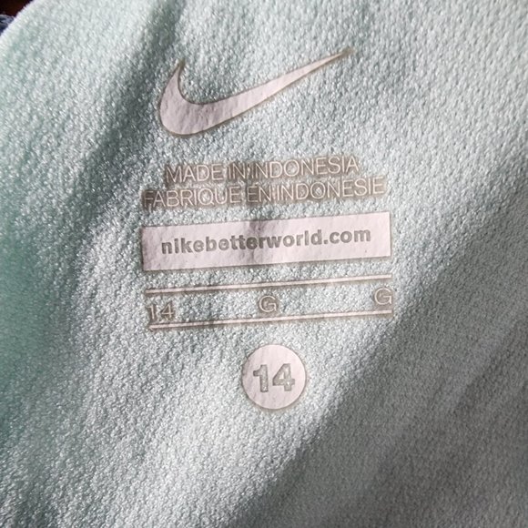 NIKE SWIM TOP (14) Women's Racerback V-Neck Blue/Pink Swim Top - Picture 5 of 7